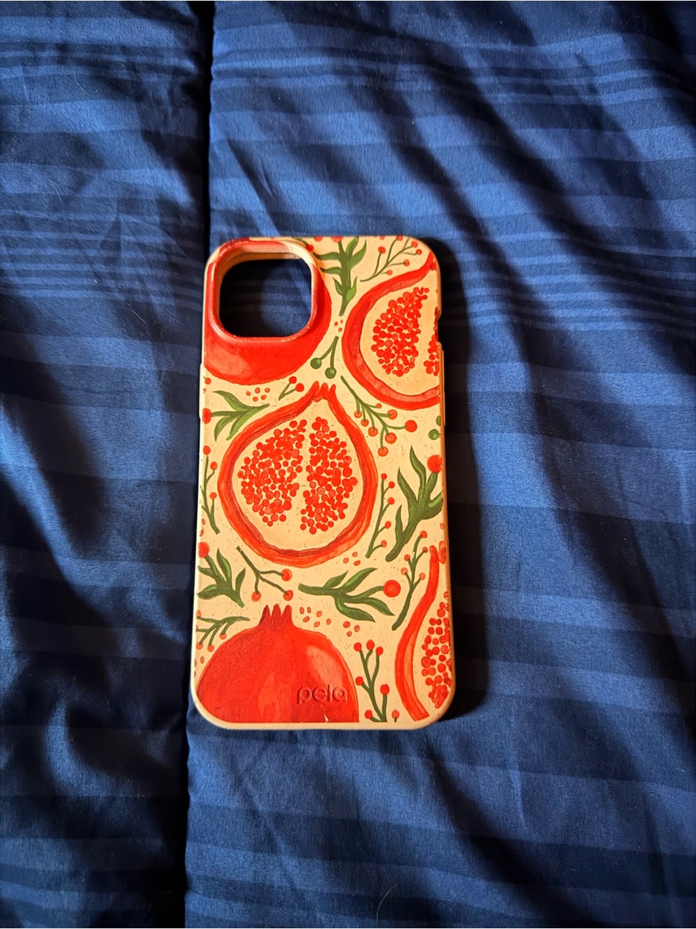 Pela Red Pomegranate Botanical Phone Case